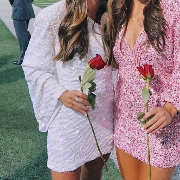 Retrofete White Sparkle Dress - Picture 1 of 9